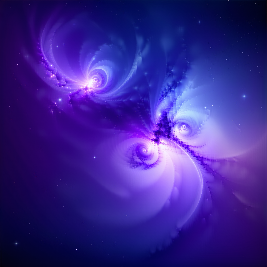 Cosmic nebula with vibrant colors